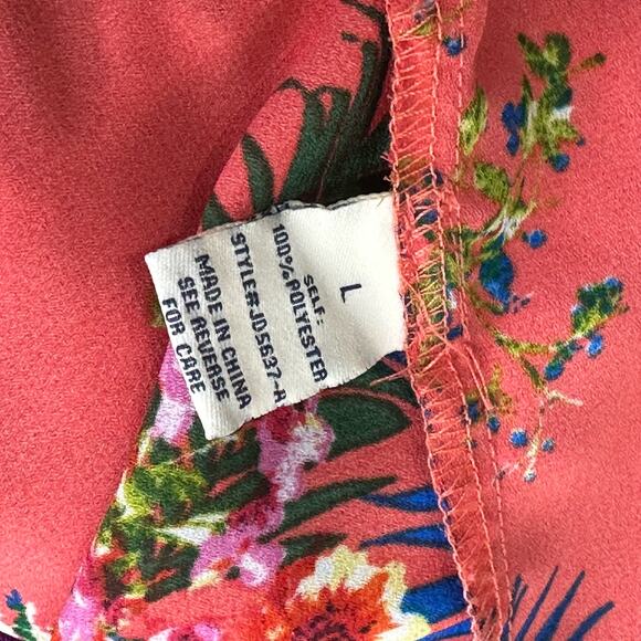 kaiya floral ruffle wrap high low dress Size L - Picture 5 of 8